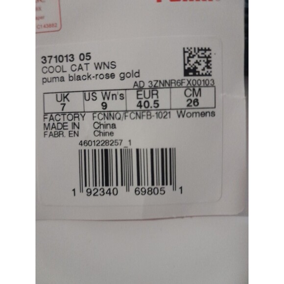 Puma Slip-on Slide/ SANDALS Size Womens 9 Black-ROSE Gold Cool Cat NEW  NWT - Picture 5 of 5